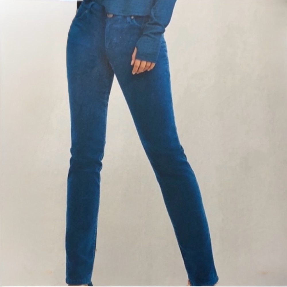 CAbi High Skinny Teal Corduroy Pants